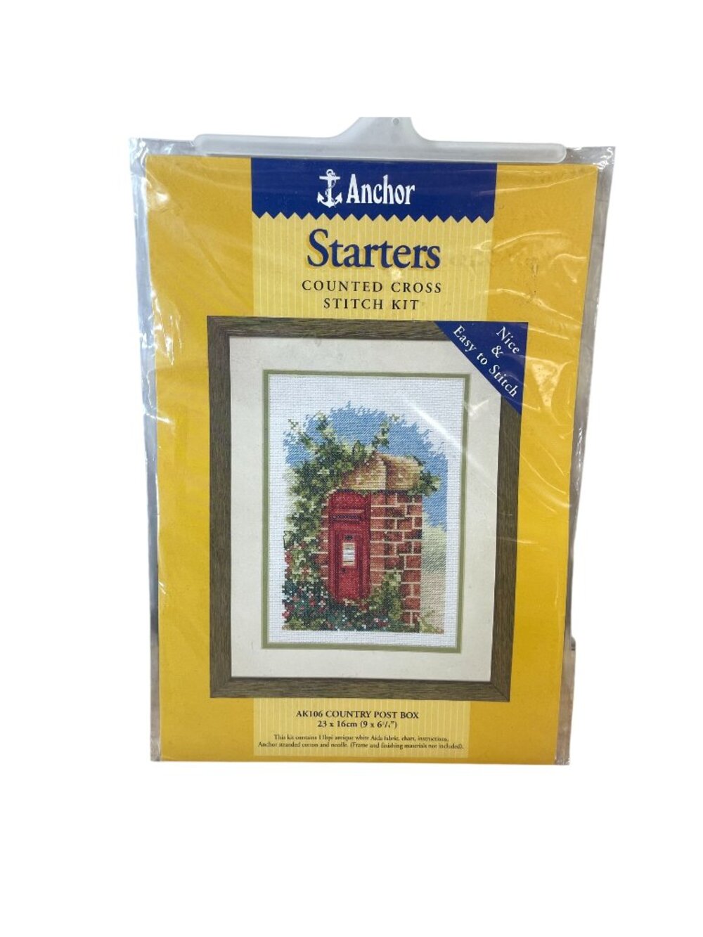 Vintage Anchor AK 106 Country Post Box Counted Cross Stitch Kit 9 x 6 1/4 Inch